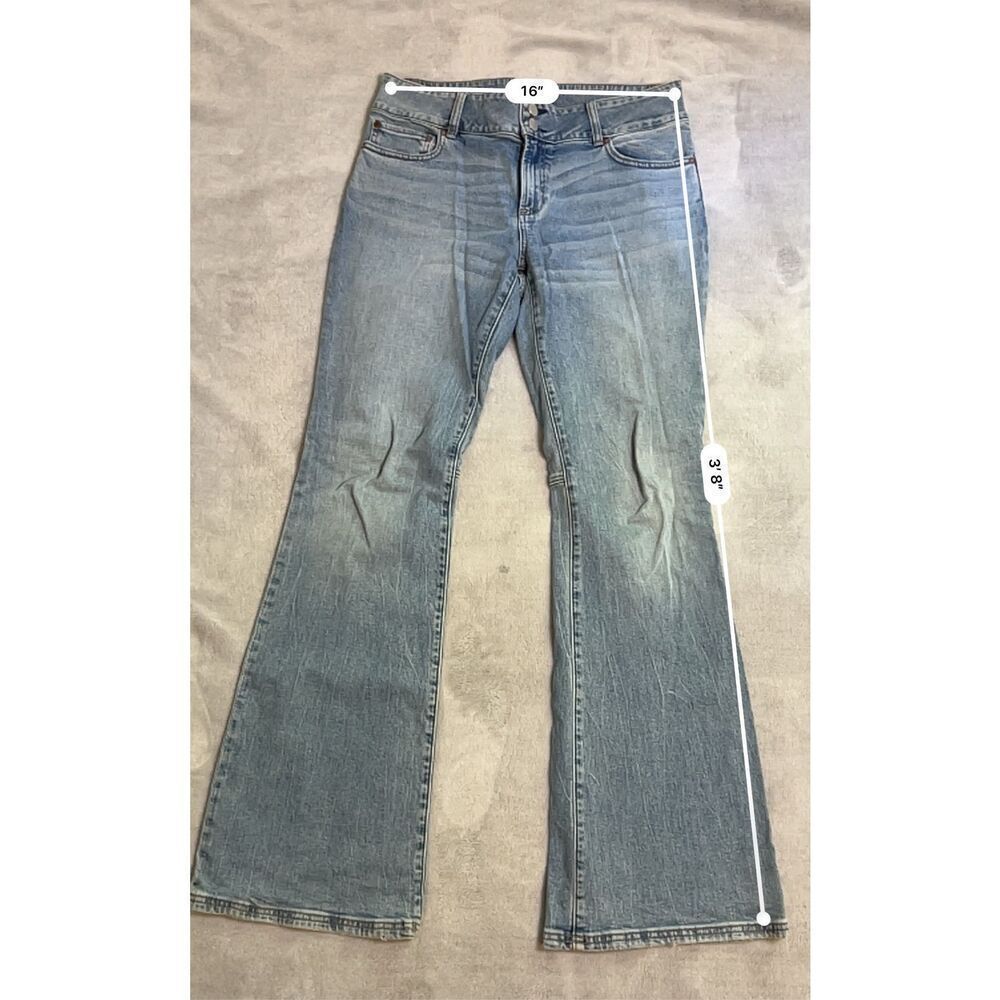 Alice & Olivia Cotton Flare Medium Wash Jeans 30 - Picture 6 of 10